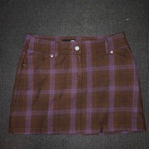 Vintage hm plaid mini skirt
